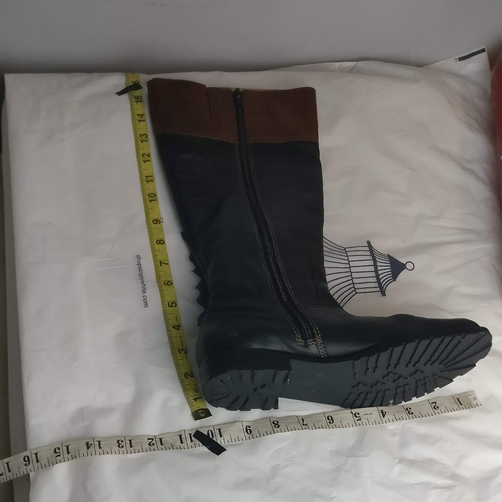 Designer 100%SOFT LEATHER COUNTRY ENGLISHWOMAN FULL ZIP WESTERN RIDING BOOT 37